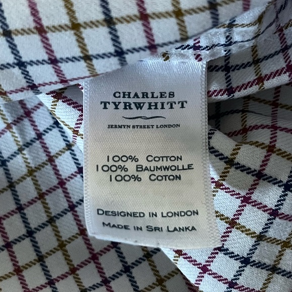 Charles Tyrwhitt Plaid Button Down Dress Shirt - Picture 5 of 6